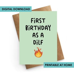 Druckbare Geburtstagskarte für ihn, Geburtstagskarte für neuen Vater, lustige Geburtstagskarte, Sofortiger Download Karte, Geburtstagsgeschenk für ihn, lustig