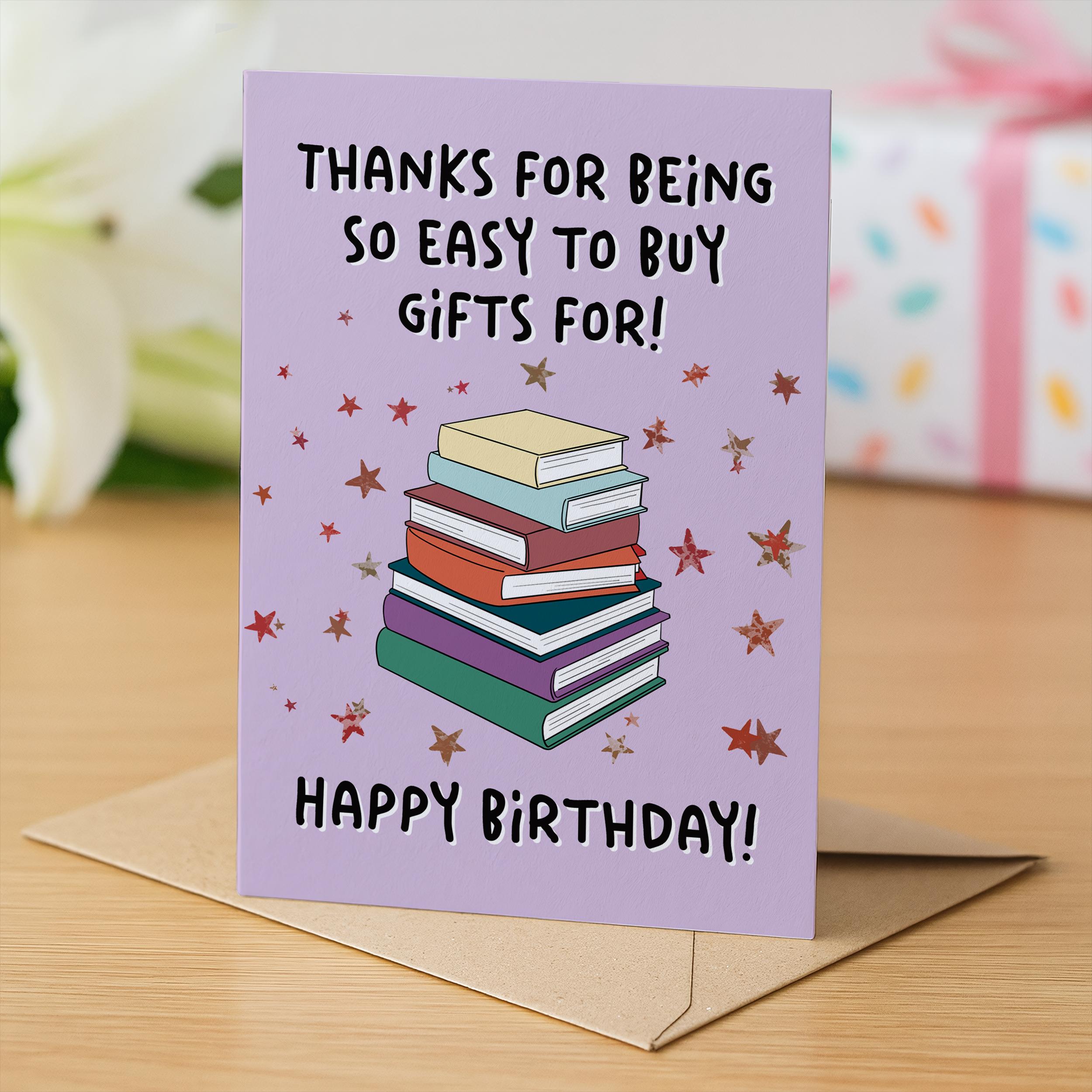 Book Lover Birthday Card, Friend Birthday Card, Reader Birthday Card ...