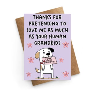 Tarjeta del Día de la Madre, Tarjeta del Día de la Madre para Perros, Tarjeta para Nietos, Tarjeta Divertida del Día de la Madre, Tarjeta Divertida para Mamá, Tarjeta para Mascotas