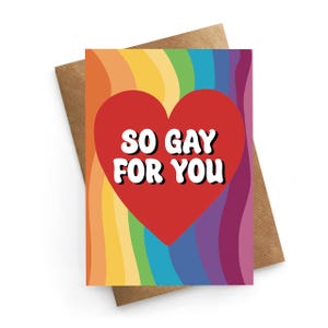 Carte d'anniversaire, carte de Saint-Valentin gay, carte de Saint-Valentin drôle, cadeau de Saint-Valentin drôle pour petit ami, petite amie
