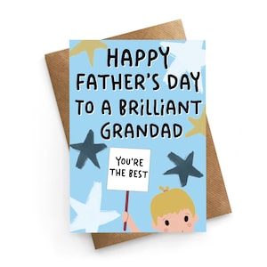 Carte de fête des pères grand-père, première carte de fête des pères pour grand-père, jolie carte grand-père, fête des pères pour grand-père, cadeau grand-père fête des pères
