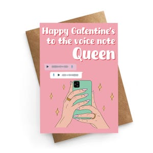 Galentines-Karte, bester Freund, Sprachnotizkarte, Freundwertschätzung, süße Karte für Freund, lustige Galentines-Karte