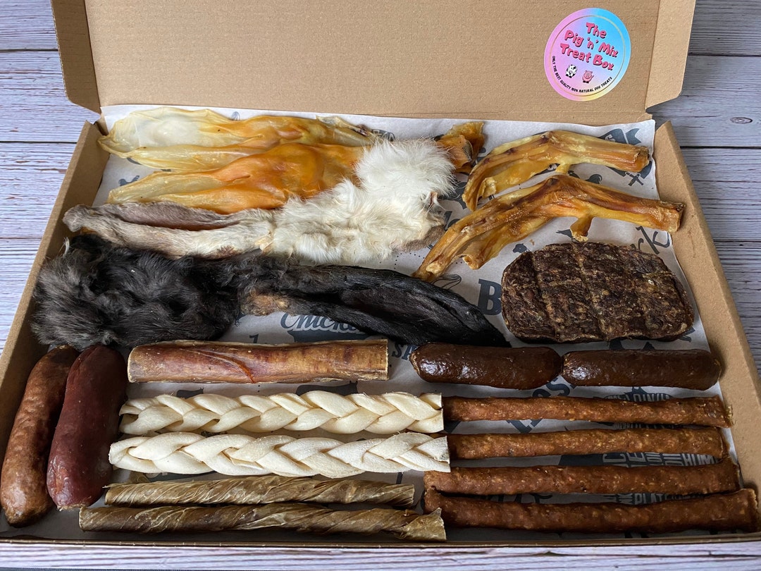 Variety Box 100 Natural Dog Treats Dog Treat Box Dog Etsy UK