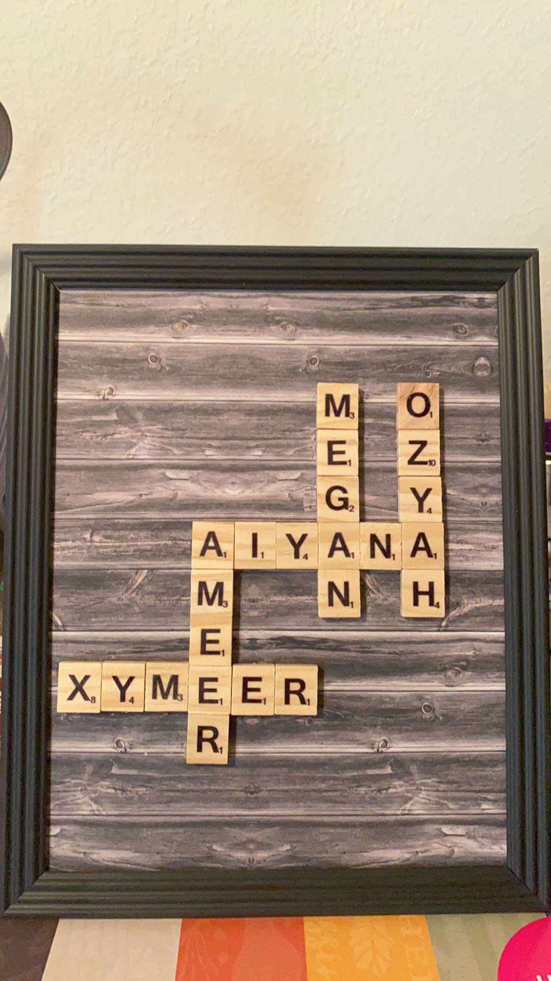 Family name Scrabble Tile Decor Etsy