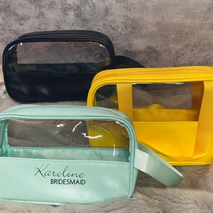  ONEGenug Clear Toiletry Bag Thick Transparent Cosmetic
