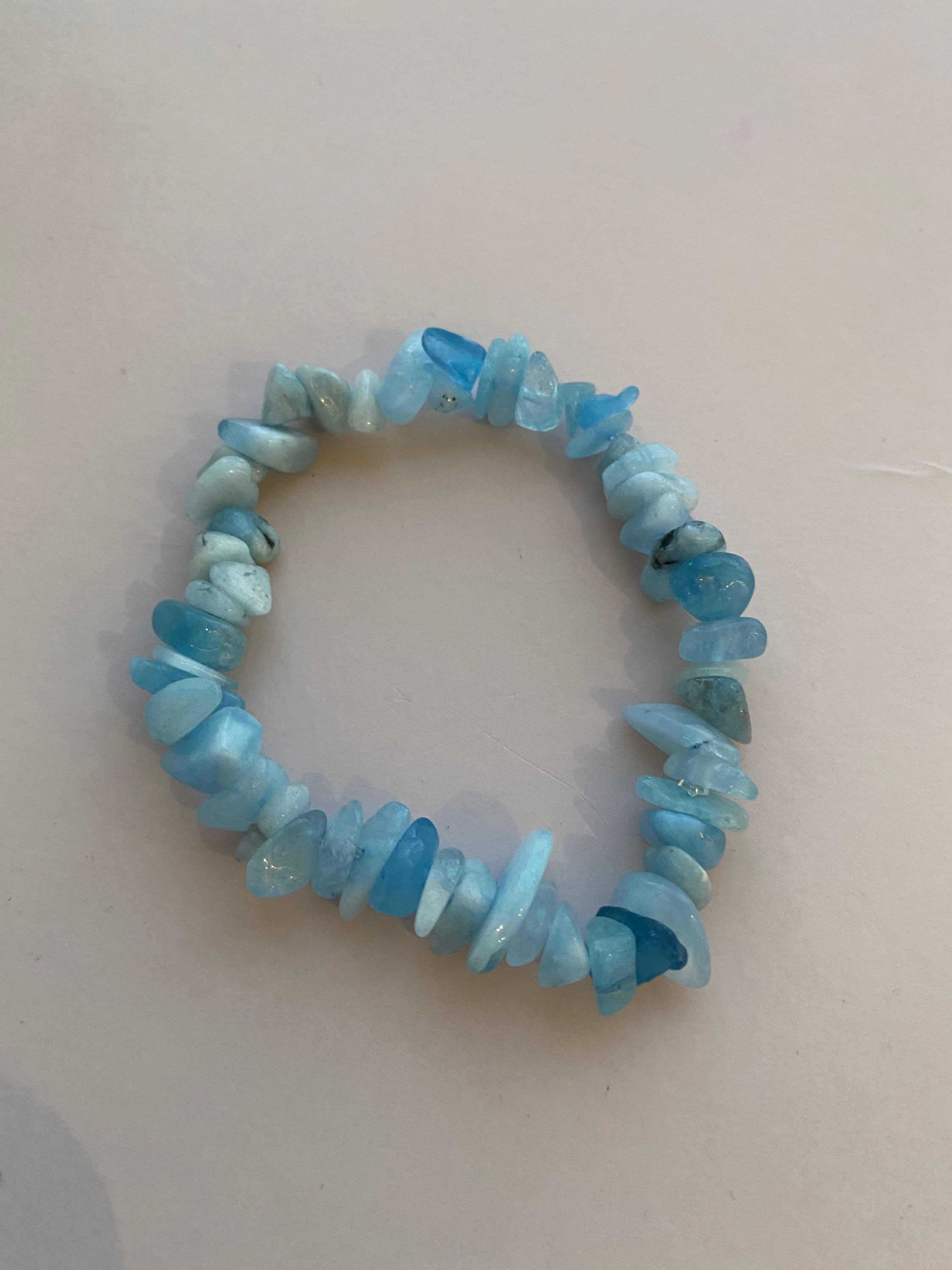Aquamarine crystal bracelet | Etsy