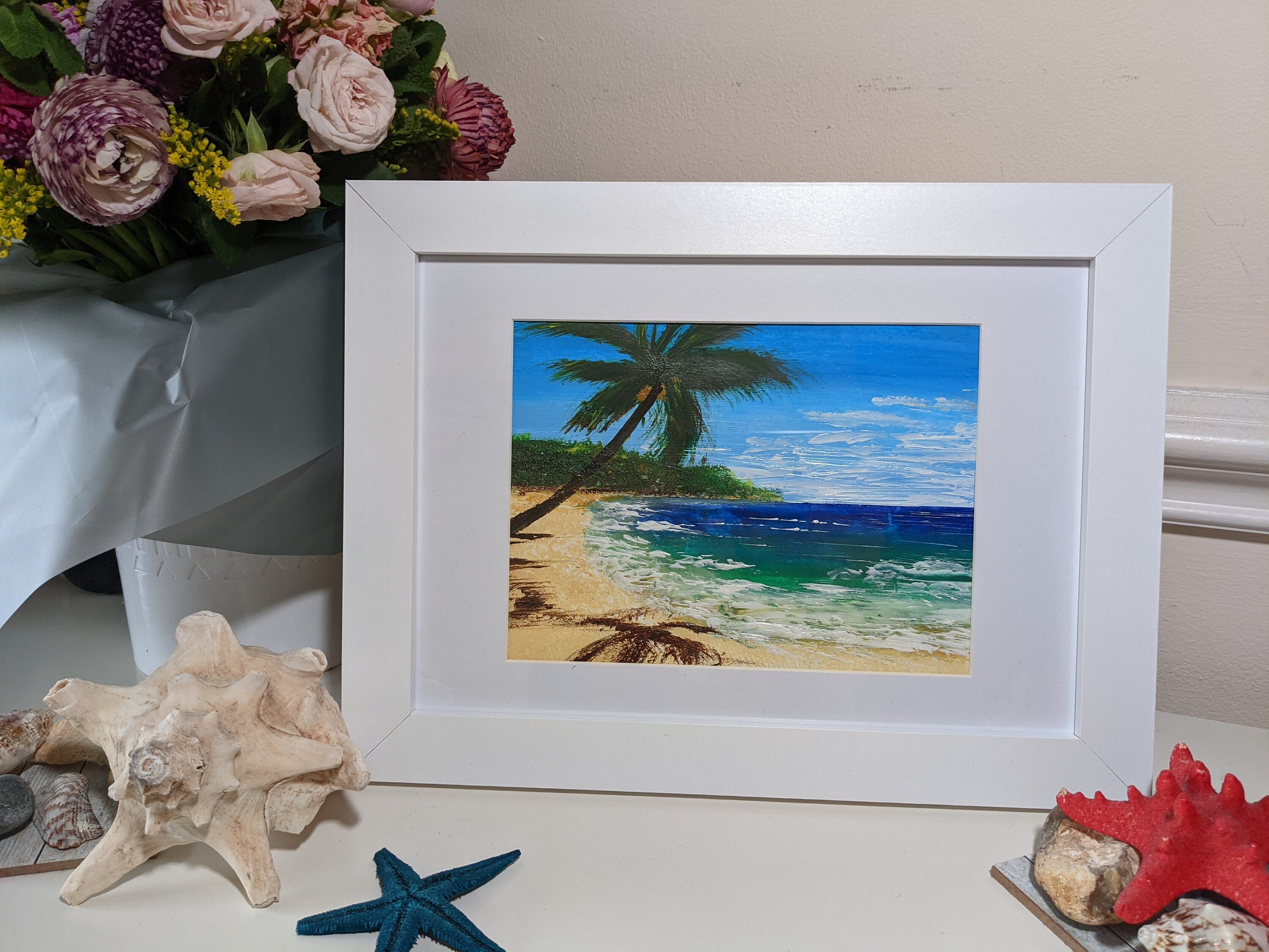 Acrylic painting handmade art painting on A4 paper no Etsy