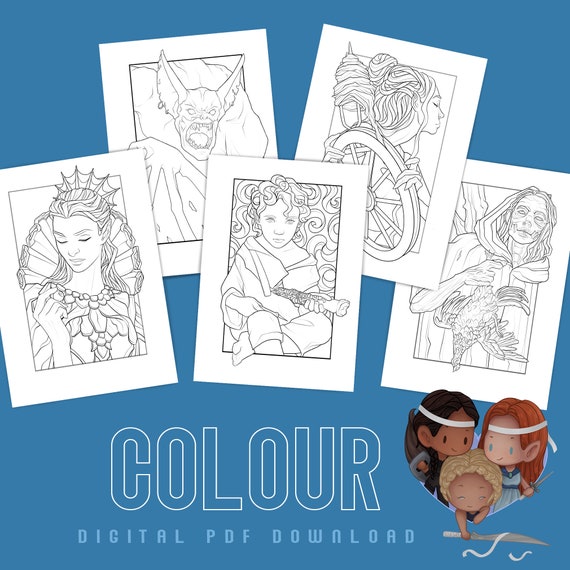 A COURT OF THORNS AND ROSES : PART FOUR : FINISHING :colouring tutorial 