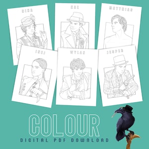 Six Crows _ Colouring Pages