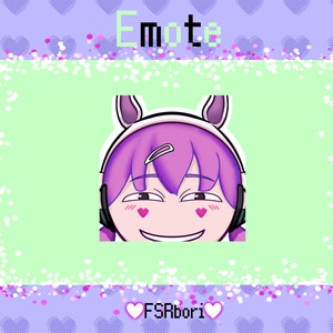 Overwatch 2 D.VA Emote // DVA EDM Emote // Overwatch Emote // Kawaii Emote // Cute Twitch Emote // Diva Emote // Twitch Emote // Emote