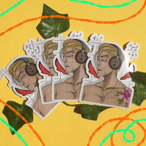 Hawks// Beach Vibes// MHA sticker //My hero Academia // Vinyl Sticker // Keigo Takami