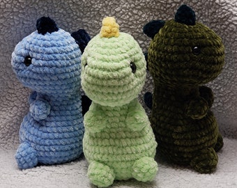 T-Rex Dinosaurier, handgemacht, gehäkeltes Tier, Amigurumi Plüschie