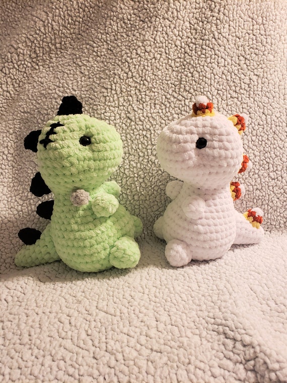 Dinosaur Spooky Halloween Crochet Amigurumi Handmade Plush