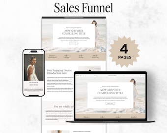 Kajabi Sales Funnel Template Bundle | High-Converting Funnel Pages for Coaches, Course Creators & Entrepreneurs | Narra Template