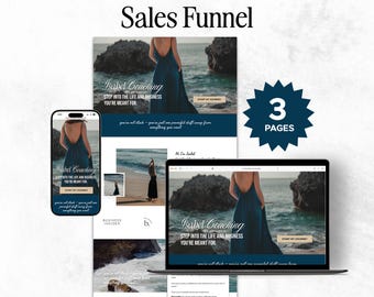 Kajabi Sales Funnel Template Bundle | Hochkonvertierende Funnel-Seiten für Coaches, Kursanbieter und Unternehmer | Vollständig anpassbar