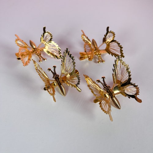 90s Butterfly Hair Clips Y2K Hair Accessories Moving Wings Etsy