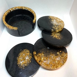 Black & Gold Coaster set