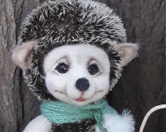Rare Merrythought Hedgehog With Furry Nose - Vintage Ironbridge