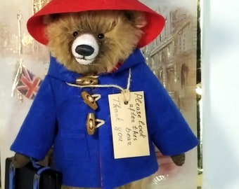 Paddington Teddy Bear Stuffed Animal Collectible Bear Interior Toy Christmas Gift