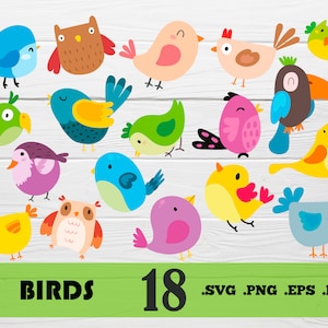 Birds svg, Bird Svg Bundle, Birds Svg, Love Birds Svg, Bird Silhouette Svg, animali, uccelli colorati svg, file di stampa uccelli, svg stampabile,svg