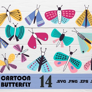 Cartoon butterfly svg,Butterfly svg, Butterfly svg bundle,Butterflies,Cute Butterfly SVG,butterfly Printing,cute butterfly,print file, svg