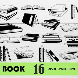 Book svg,Book SVG, Books Svg, Library SVG, Book Silhouette, Magazine svg, Newspaper Svg, Book logo, Books Clipart,print file,printable,svg