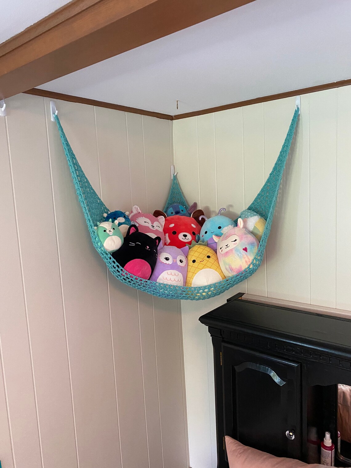 Aqua Teal Stuffed Animal or Squishmallow Crochet Hammock Etsy