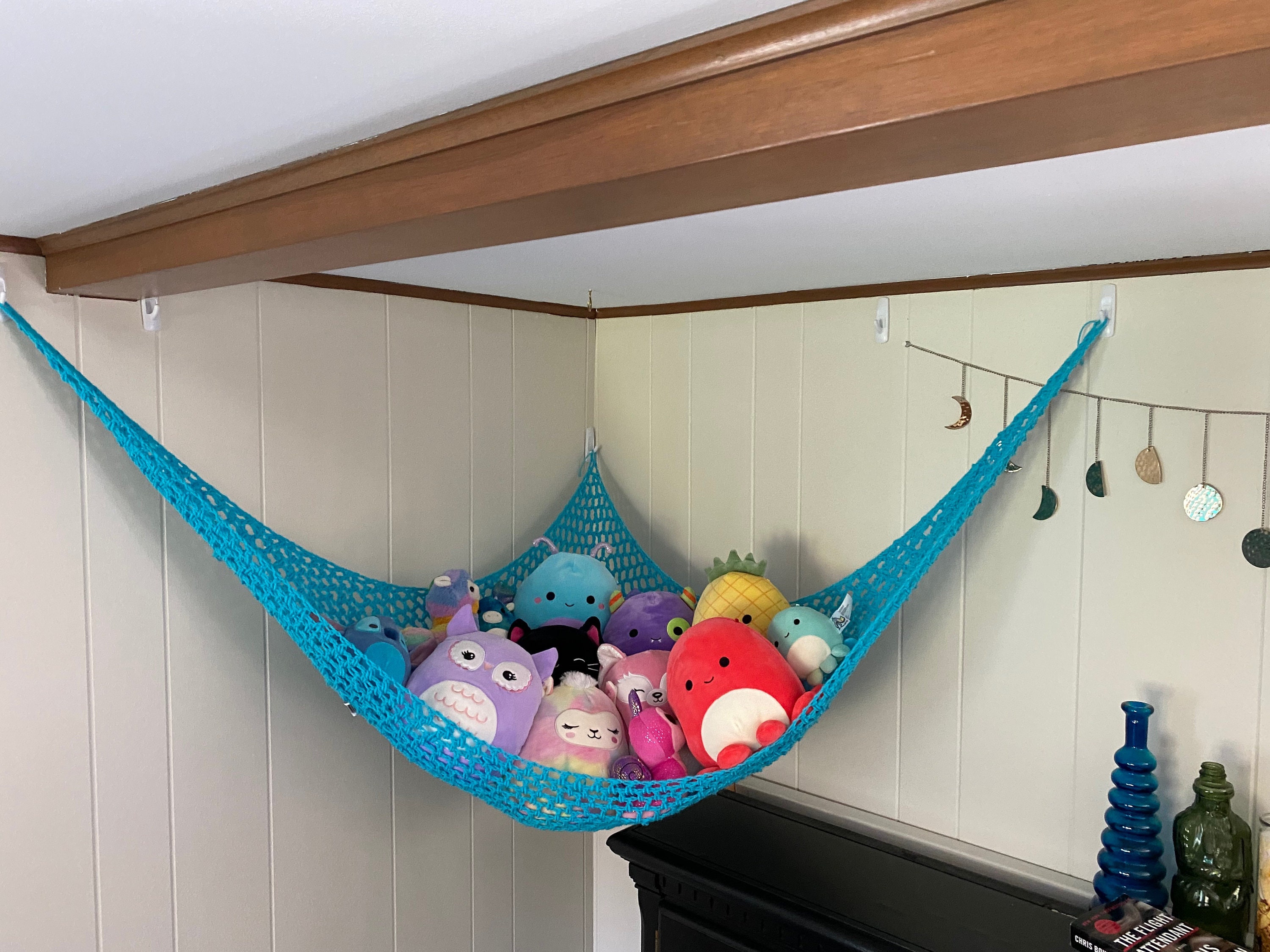 Turquoise Squishmallow Stuffed Animal Crochet Hammock Net Etsy