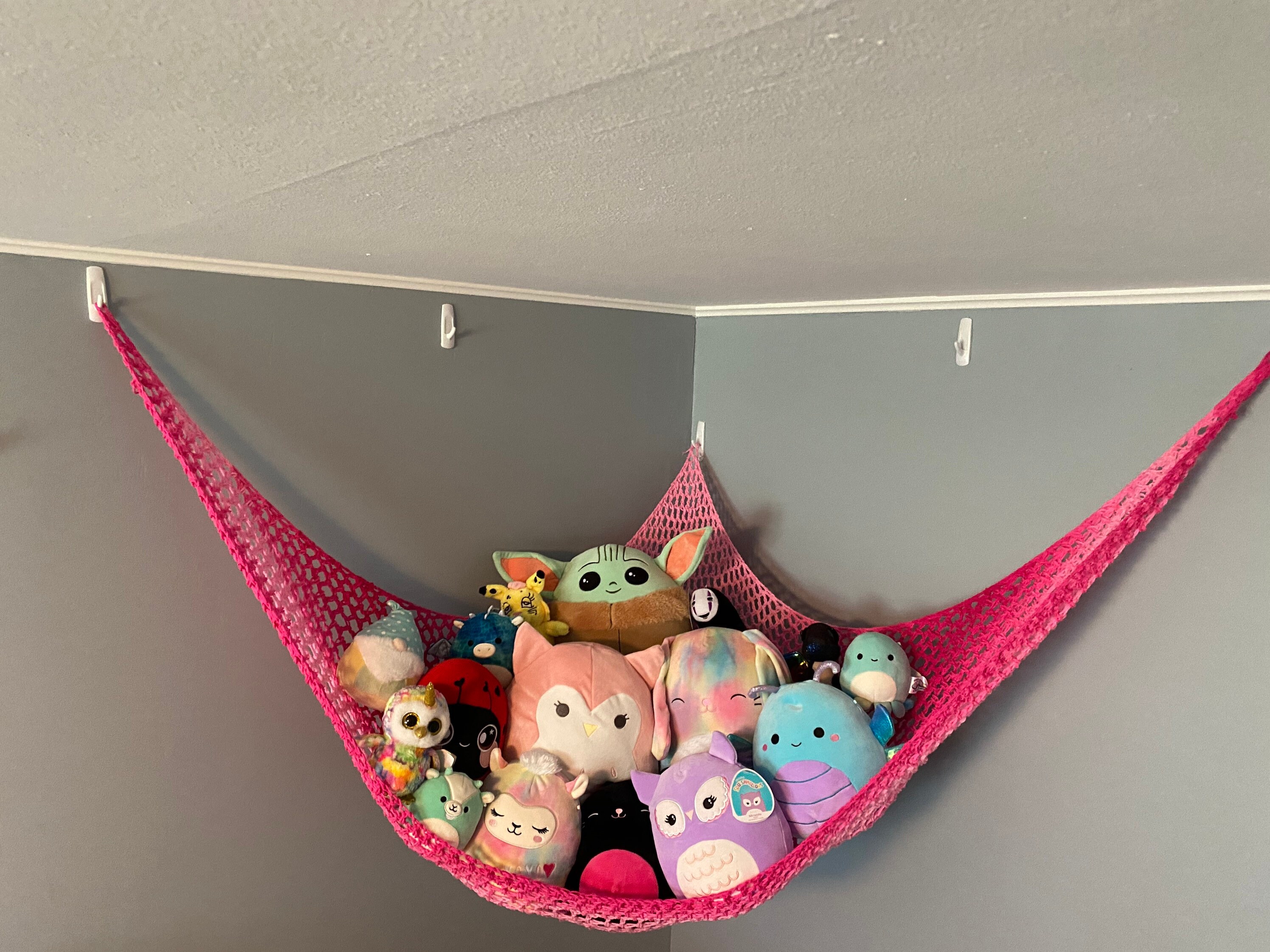 Giant Pink Ombré Crochet Hammock for Squishmallows or Stuffed | Etsy
