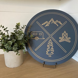 Outdoorsy, camping gift, mountains decor, cabin sign, man cave sign
