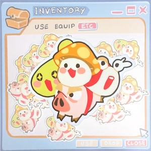 Maple Story Noob Monsters 7,5 cm Vinyl Aufkleber