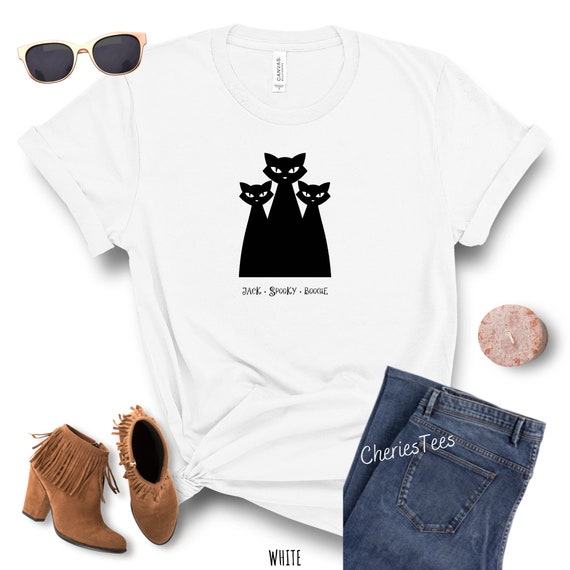 Black Cat Tshirt Black Cat Shirt Black Cat Tee Halloween Etsy