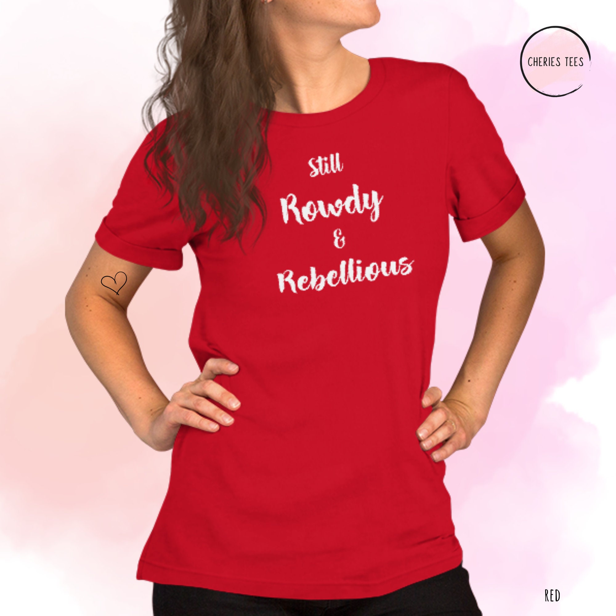 Rowdy red sales t shirt
