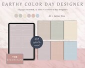 BOHO Day Designer Template Goodnotes Planner, A4 Inserts, Undated Daily Planner, Minimalist Daily To Do List, Meal Planner, Day Organizer