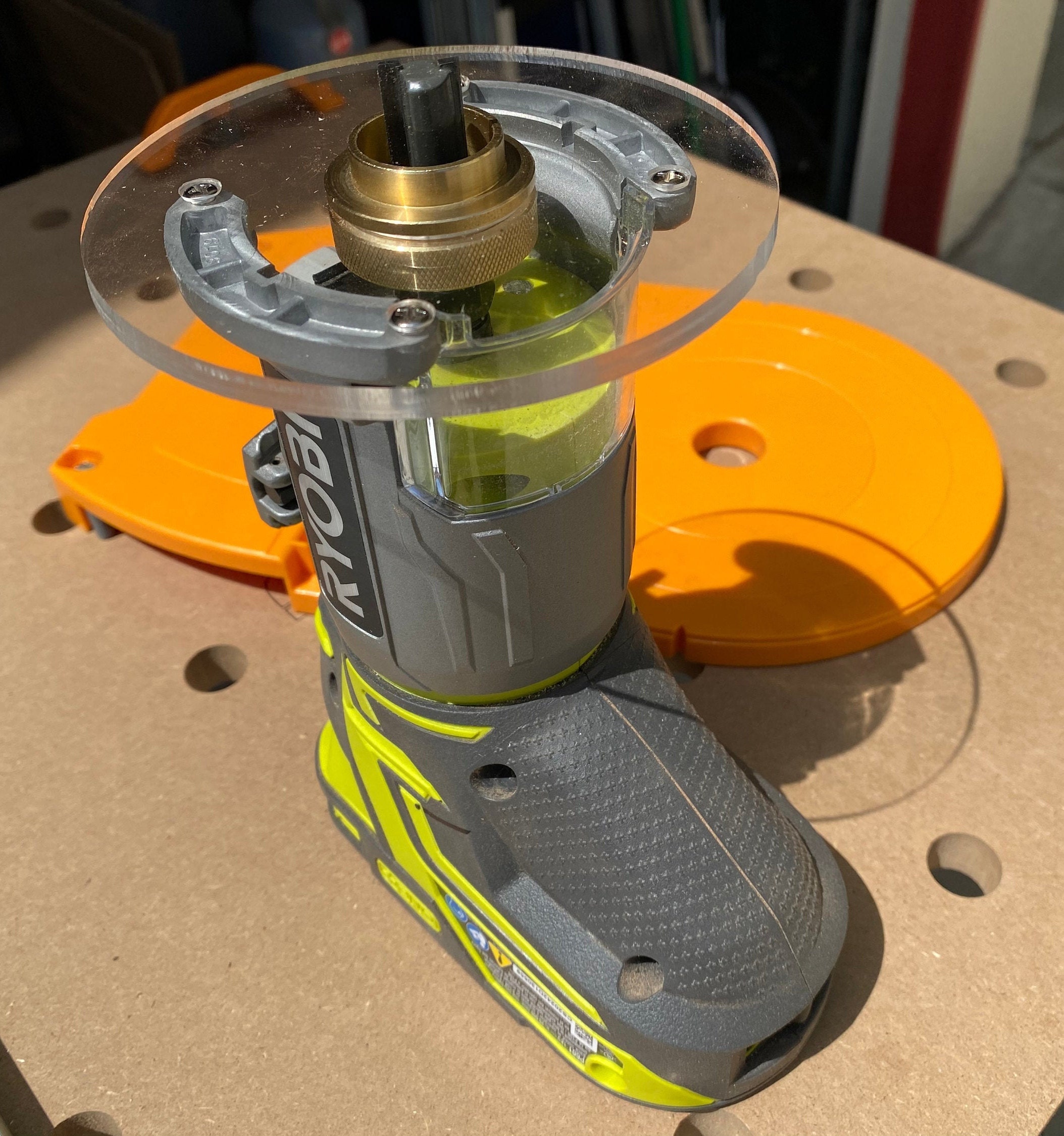 BORA Router Guide Base Plate Adapter for Ryobi/ridgid Compact/trim