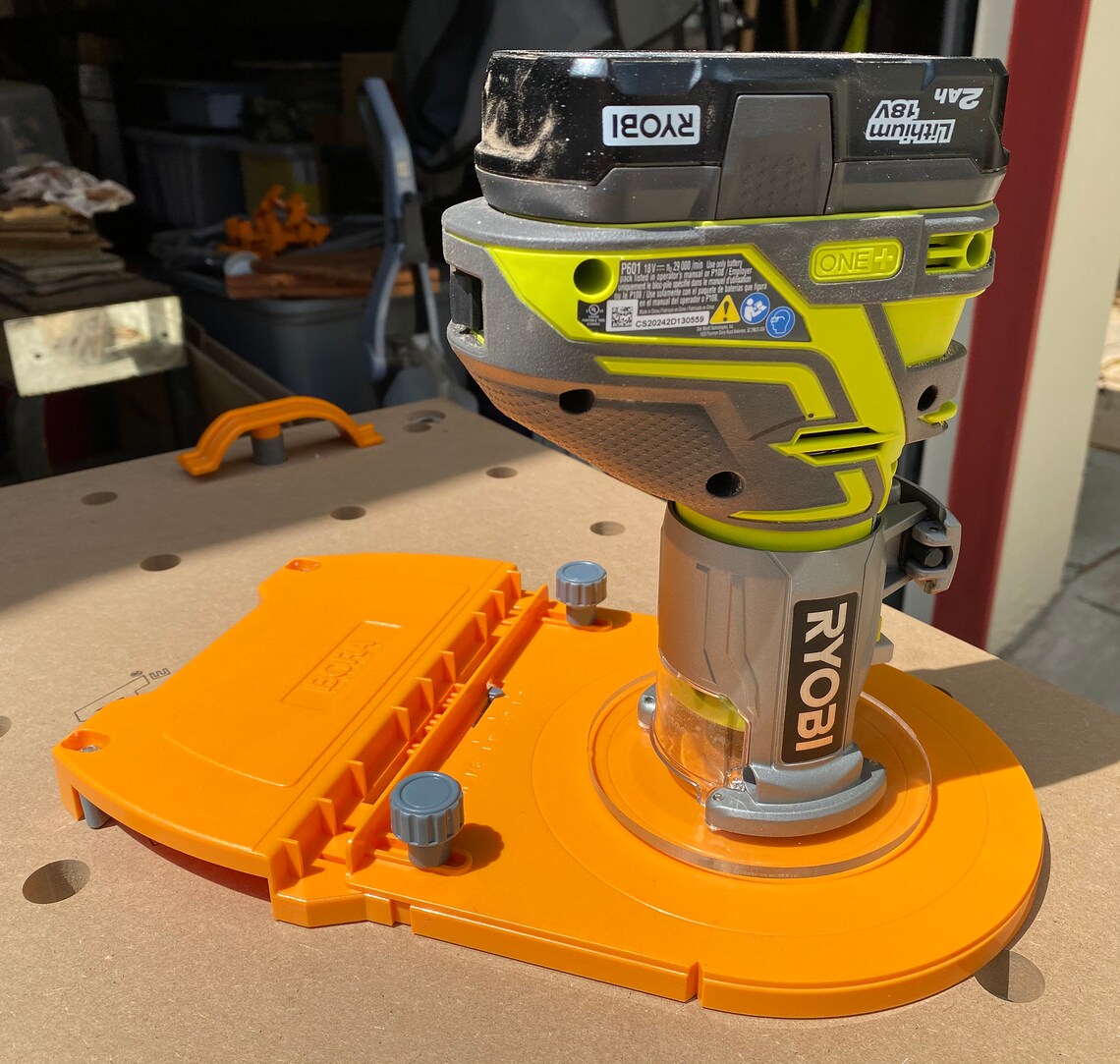 BORA Router Guide Base Plate Adapter for Ryobi/ridgid Compact/trim