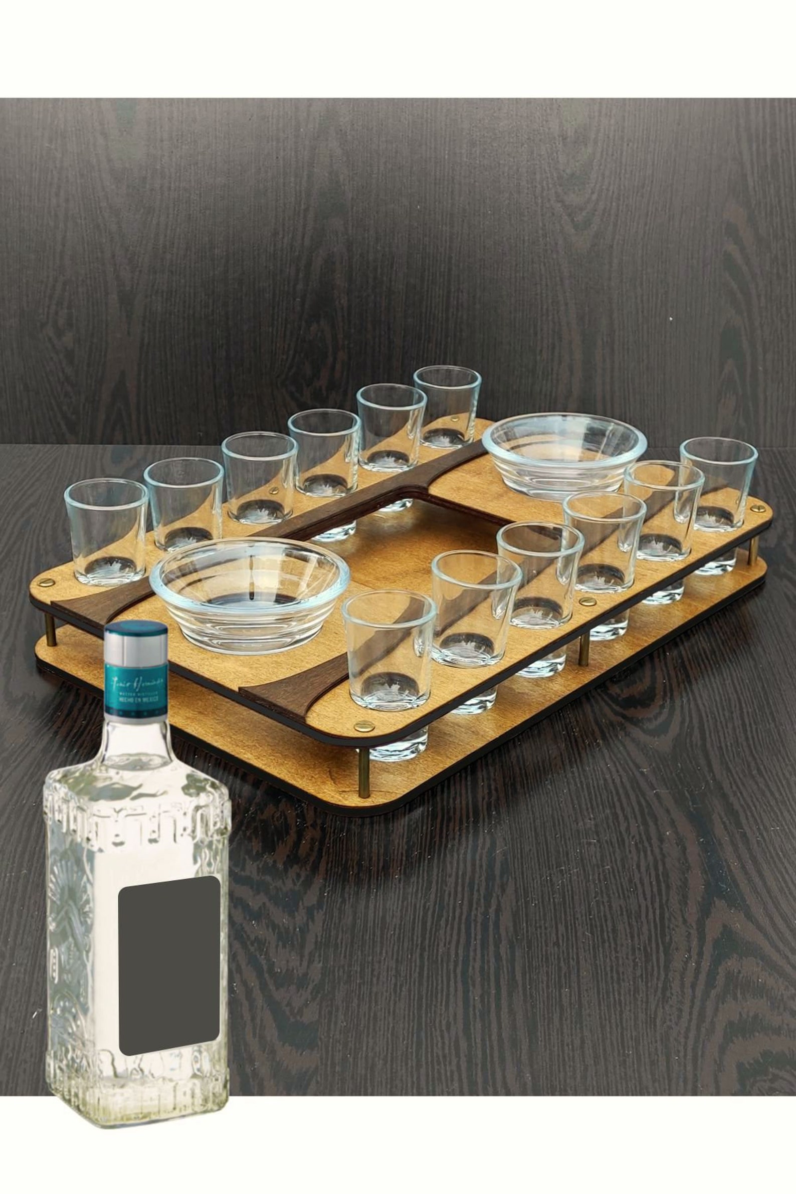 Tequila Serving Tray Tequila Flight Board Tequila Gifts Etsy