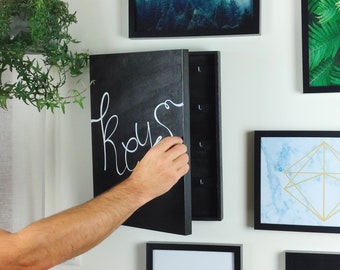 Porte-clés en bois personnalisé avec nom de famille, porte-clés, porte-clés mural, porte-clés mural, boîte à clés en bois, cadeau de pendaison de crémaillère, cadeau de mariage