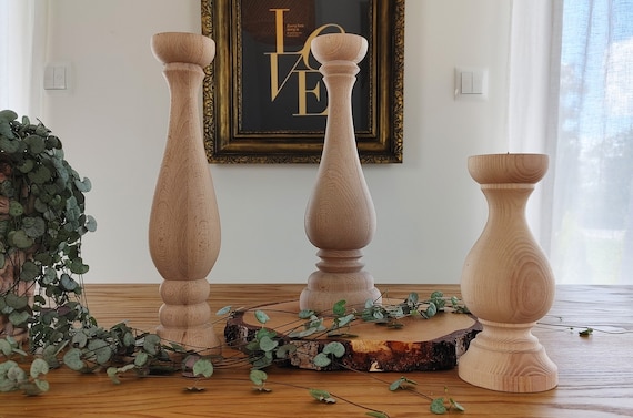 Lot De 12 Bougeoirs Rustiques En Tranches De Bois Naturel – Décoration Mariage Boho Champêtre Fait Main