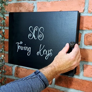 Natural Wooden Family Big Key Box With Hand Painted Calligraphy ...