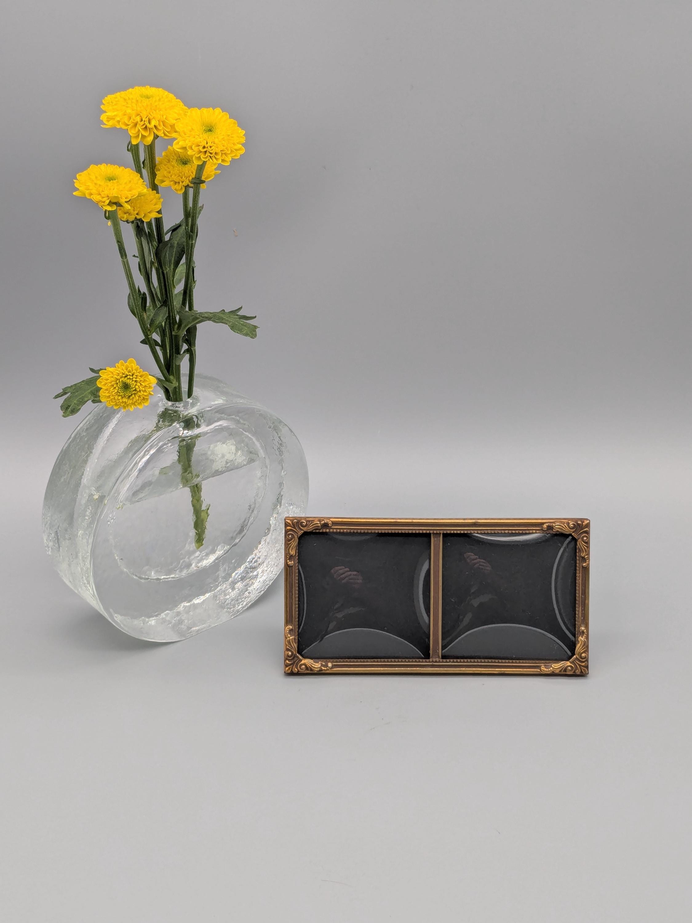folle denmark STEEL×2 WALL FRAME×2 HP Denmark Double Frame / Picture Frame Metal Brass, Vintage
