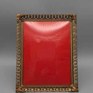 Jyden Denmark Picture Frame Metal Brass 27.5 cm X 21.5 cm Vintage