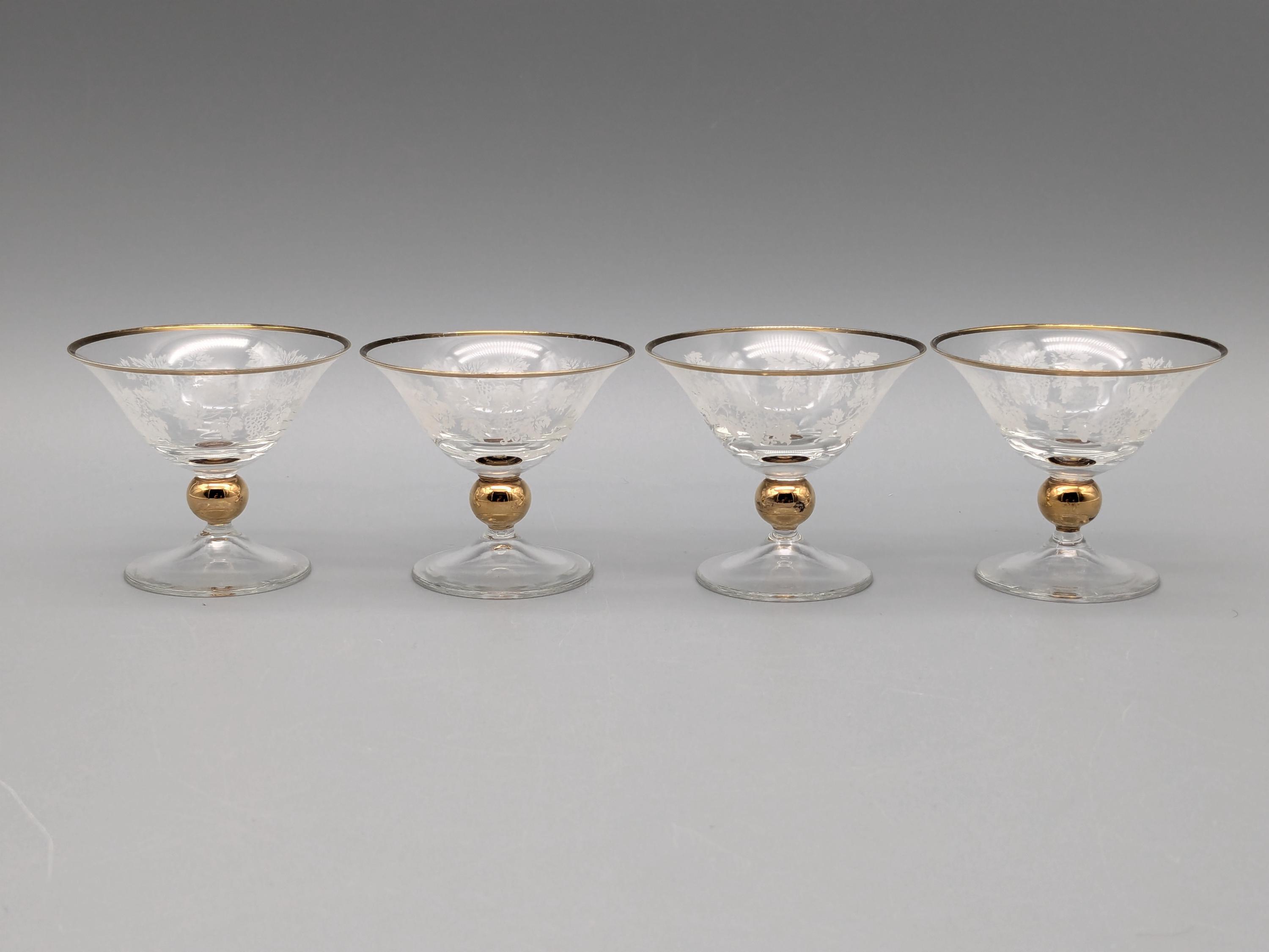 Bicchierini Da Liquore Con Manico 60ml | Set 6 Pezzi In Vetro - Per Grappa, Limoncello, Tequila