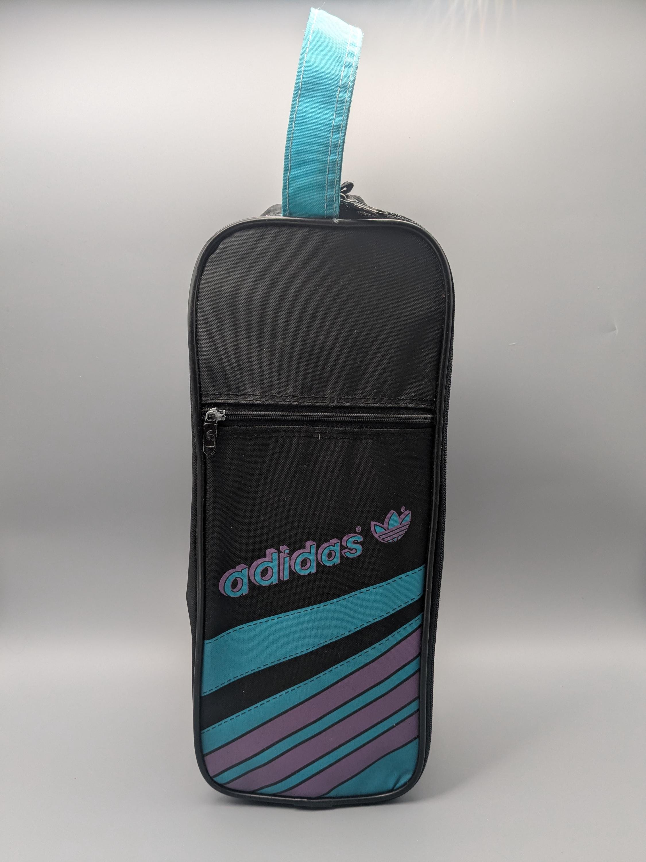 バッグ Vintage 80s adidas sling bag messenger Vintage Adidas Unisex Messenger Bag Green Trefoil Logo