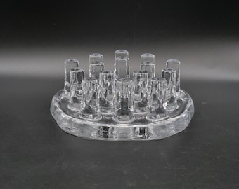 Szklany podgrzewacz do herbaty, Georgshütte, Niemcy, lata 70. XX wieku