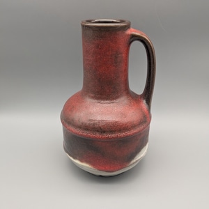 Jarrón Henkel NB Design/Jarrón de cerámica Cerámica vintage de Alemania Occidental Años 70 Diseño WGP,