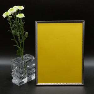 Finsk vintage tavelram, matt silver, bordsram, 24x18