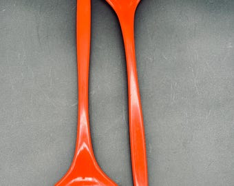 Mepal Rosti salad cutlery red, Denmark design salad fork with spoon