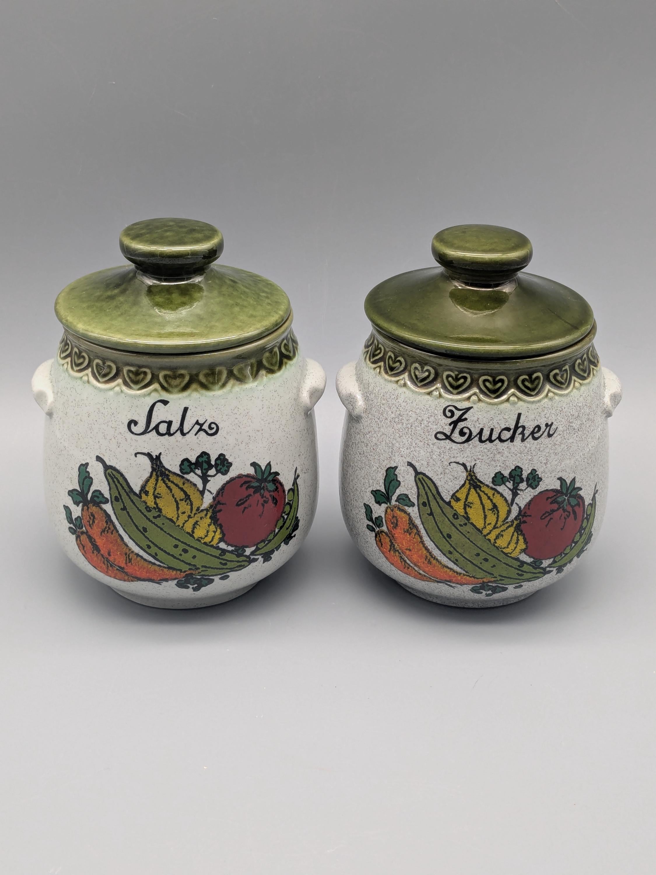 Vintage ceramic german salt box - Etsy 日本