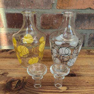 Luminarc Carafe Glass Bottle France Vintage 70s,